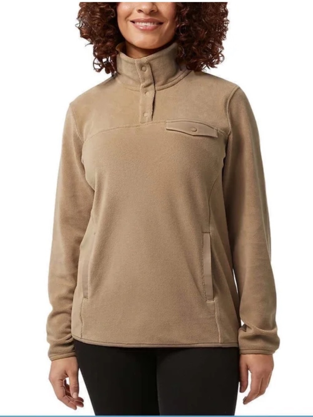 32 Degrees HEAT Women's Snap Fleece Pullover Size L